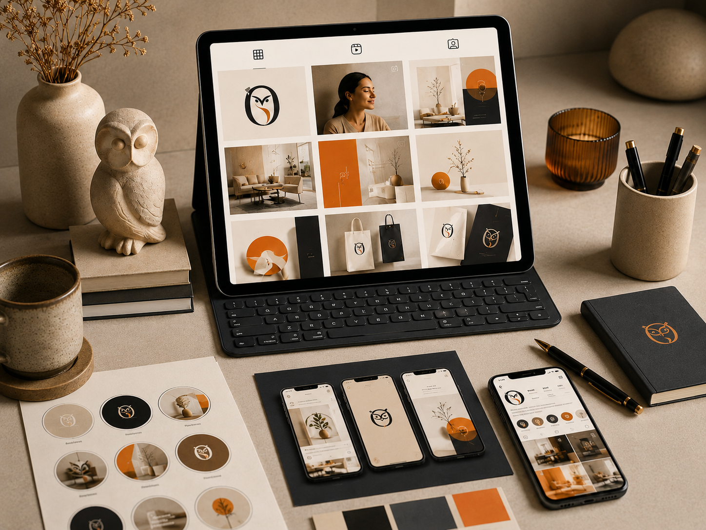 Branded social media visuals